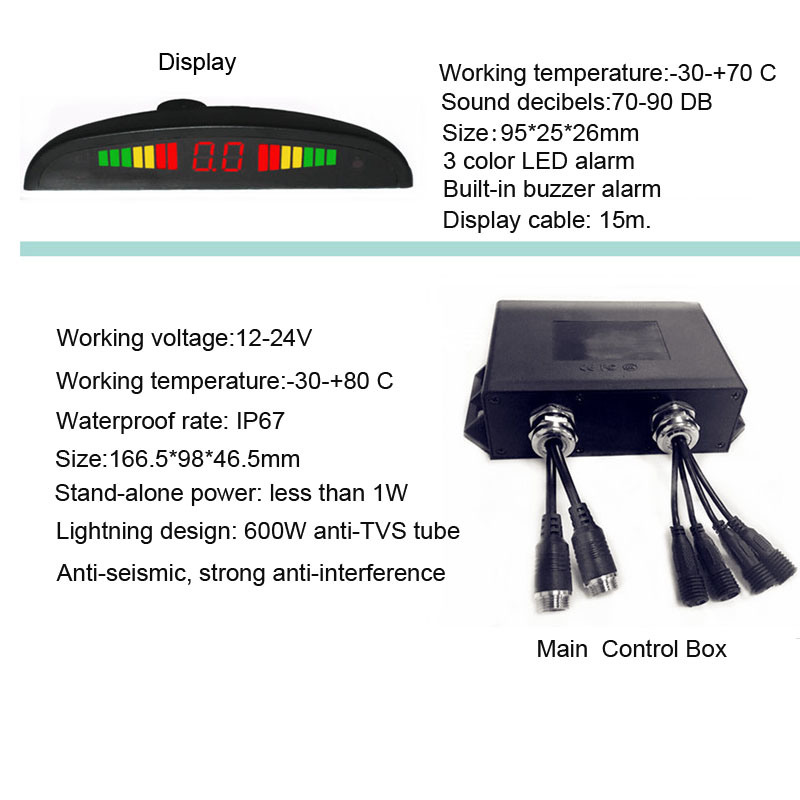 Auto Truck Trailer Ultrasonic Parking Sensors Reverse Sensors for Truck