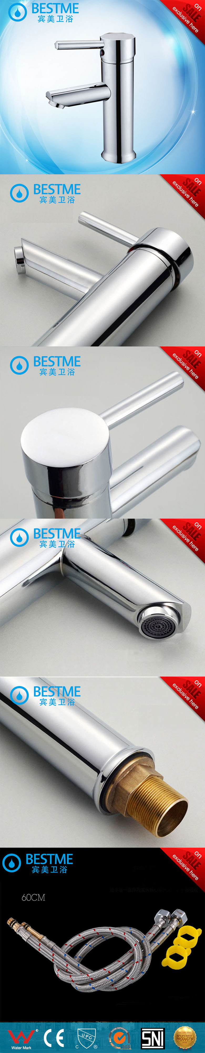 Sanitary Ware Bathroom Basin Faucet Chromed Brass Mixer Tap (BM-B10026)