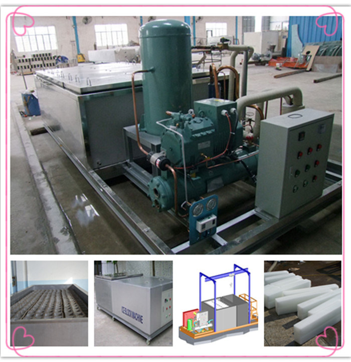 25tons/Day Block Ice Machine for Industrial Use Brine Water Cooling