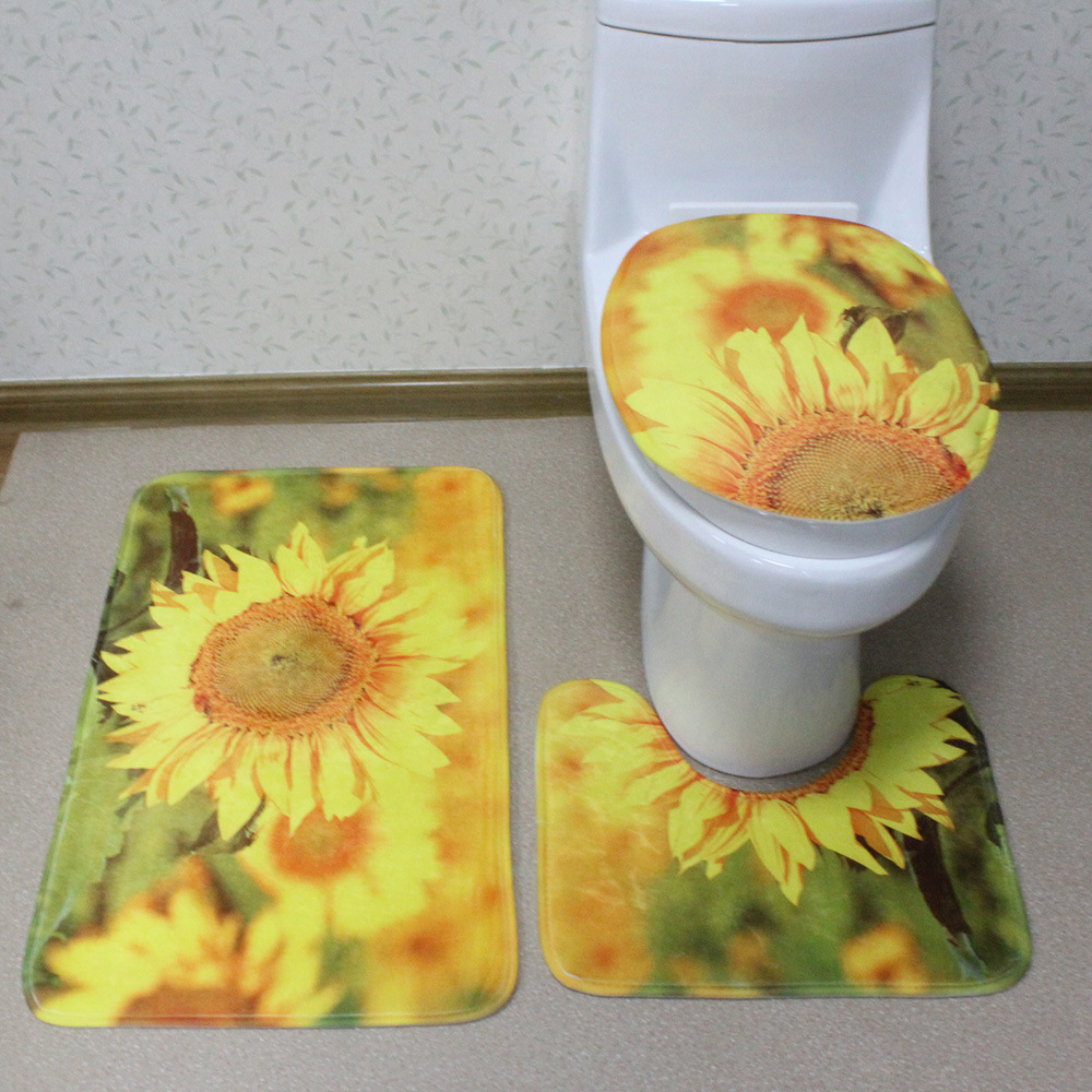 Hotel Bathroom Using Toilet Bath Mats with U Type