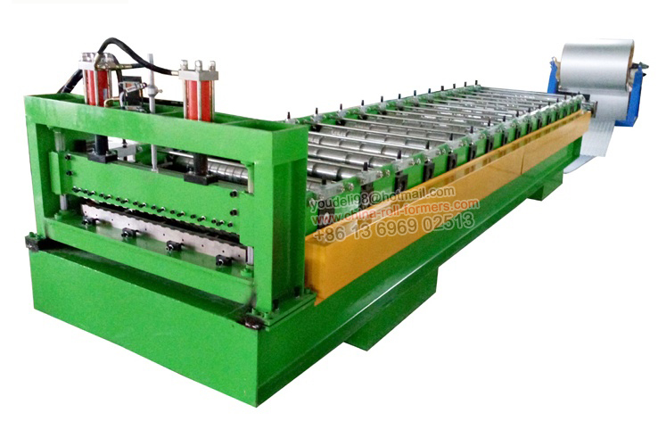 Xiamen Corrugated Roof Panel Roll Forming Machinery with Wall Structure