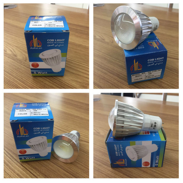 5W LED Bulb Light LED Spotlight White Color Gu5.3