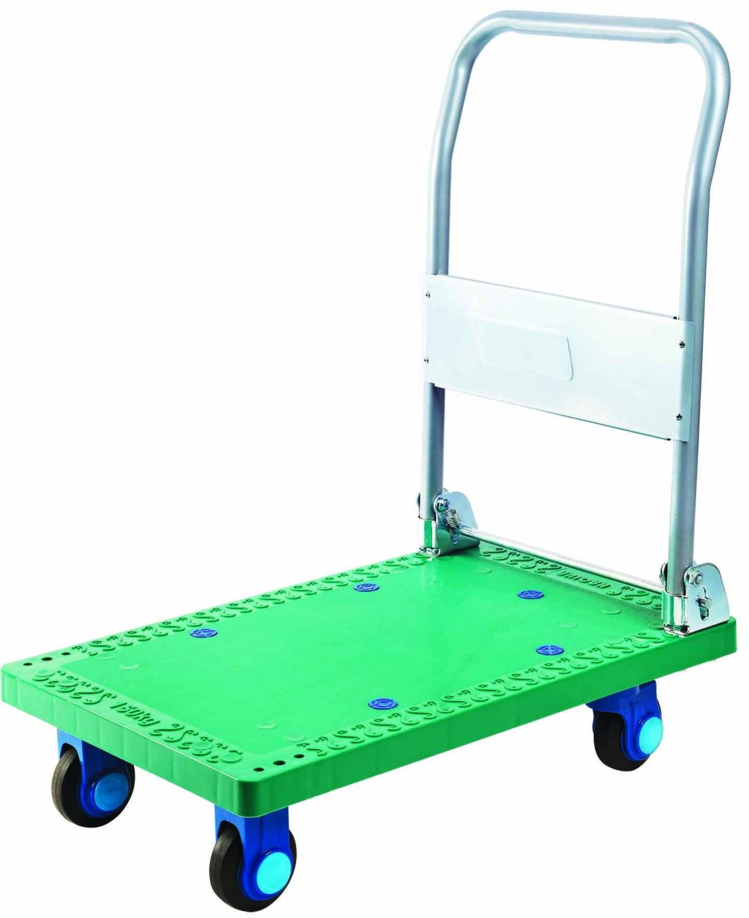 150kg High Quality Plastic Platform Hand Cart Folding Pallet Industrial Trolley