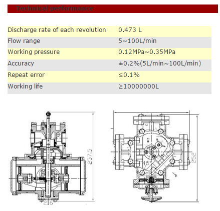 Flow Meter Rt-Dtj1 (GILBARCO type) for Fuel Dispenser