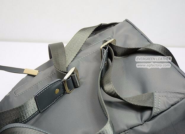 Nylon Waterproof Leather Backpack Travelling Bags for Women Emg4741