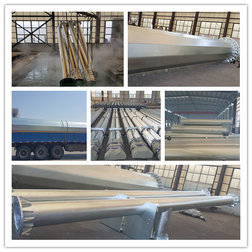 Power Transmission Iron Steel Monopole with Monitor for Highway