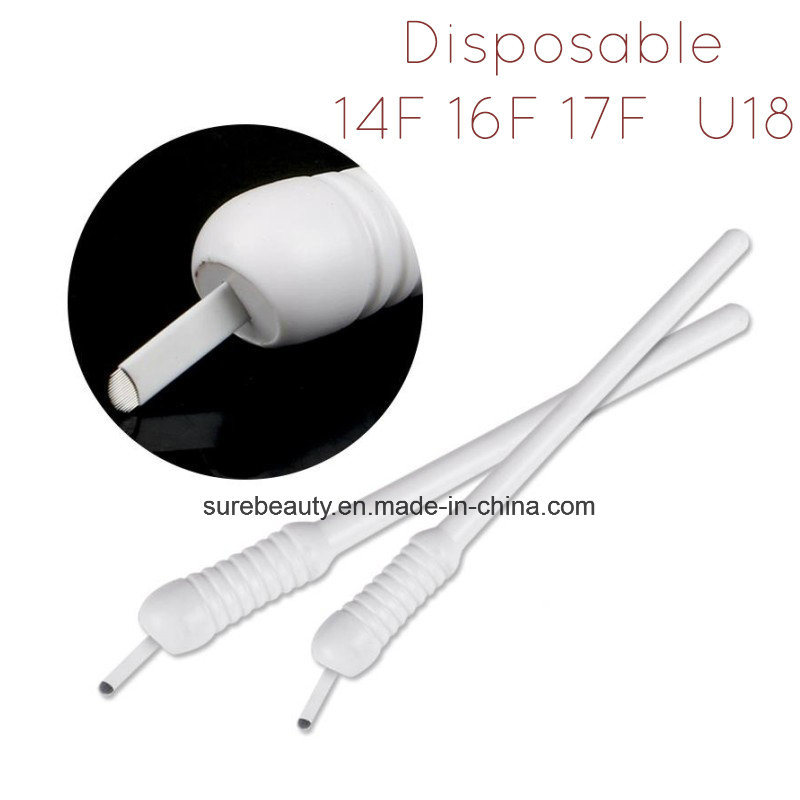 OEM Available #14f/16f/17f/U18 Curved Blade Eo Gas Sterilized Manual Disposable Microbalding Pen