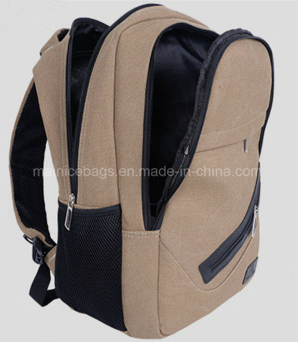 Three Colors Rucksack Canvas Pack Leisure Bag Hiking Backpack