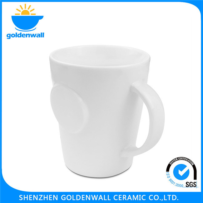 Thermal Insulation White Porcelain Coffee Mug