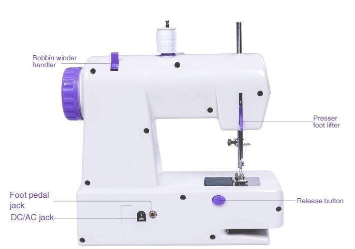 (FHSM-208) Factory Directly Household Electric Mini Lockstitch Sewing Machine Domestic