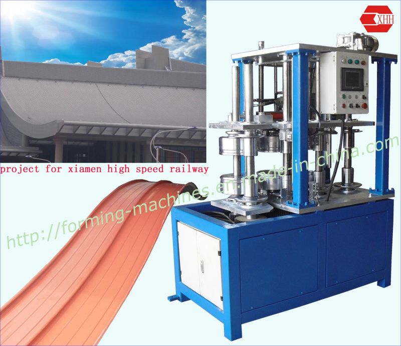 Full Automatic Adjustment Curving Machine for Standing Seam Roof Panel (YX65-300-600) Standing Seam Curving Machine Bending Machine Roll Forming Machine Bemo