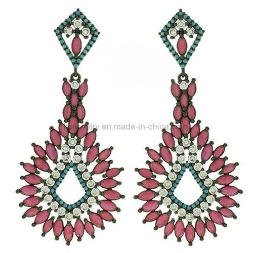 New Design Star Fashion Jewelry Plated Turquoise Eardrop (KE3268)