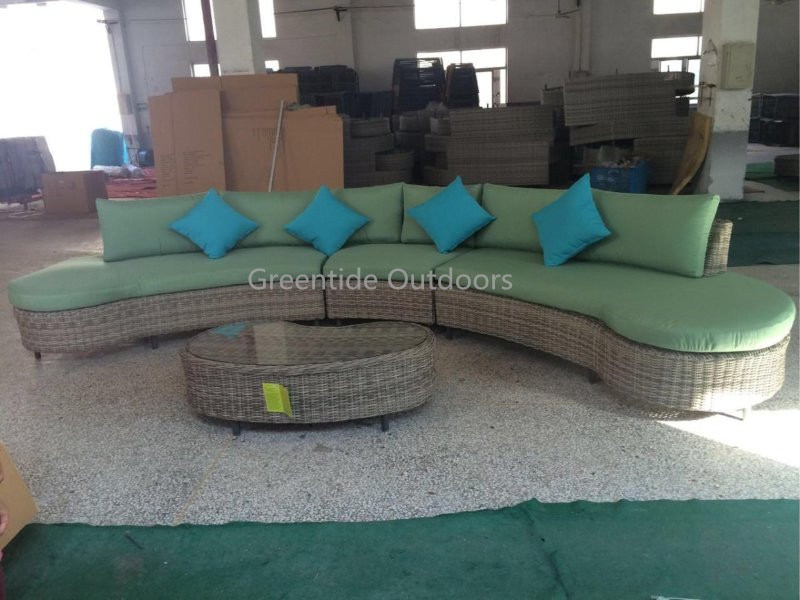 All Weather Outdoor Wicker Rattan Garden Furniture Sofa Set 4PCS