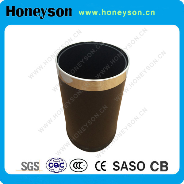 Double Layer Wastebin Outer Wrapped with PU Leather