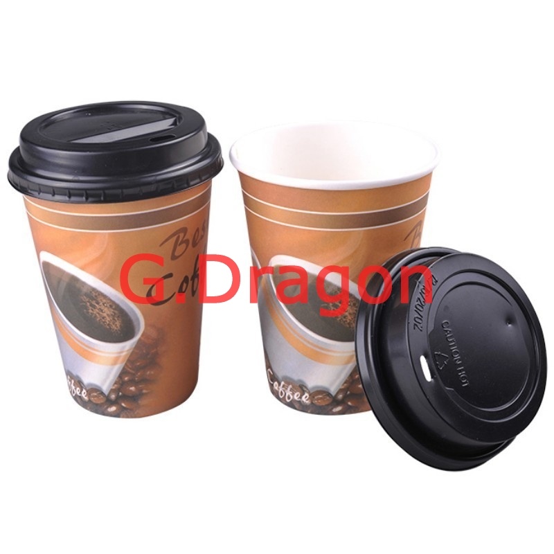 1.5-32 Ounce Hot Beverage Paper Cups with Lids (RPC-001)