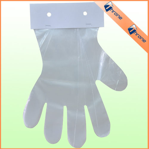 Quality Disposable Plastic PE/LDPE/CPE Gloves with Head Block