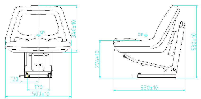 Grass Cutter Lawn Mower Tractor Seat