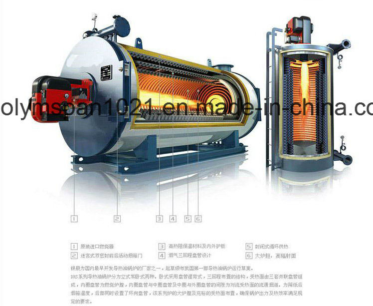 2017 New Wns Horizontal Gas Oil Fired Hot Thermic Oil Boiler
