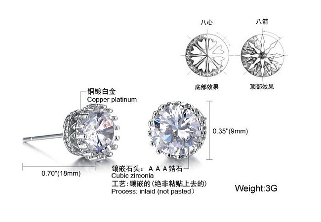 Fashion Women Jewelry Earrings Wholesale Cheap Ladies Zircon Snow Flake Bijoux Statement Stud Earrings for Women