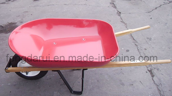 Wooden Handle Metal Trolley Wheel Barrow (WH4400)