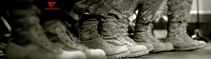 Desert Color Genuine Leather Side Zip Qatar Military Boots