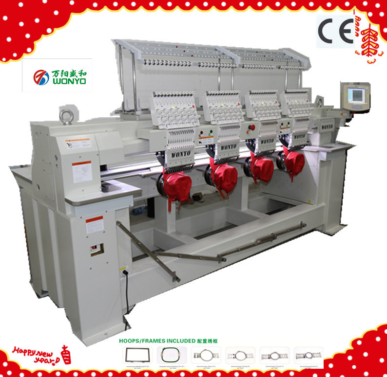 Wonyo 4 Heads Commercial Computerized Embroidery Machine Wy1204c
