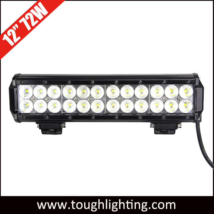 7200lm Combo Beams 12 72W LED Light Bar Waterproof for Jeep off Road Van Camper Wagon ATV Awd SUV 4WD 4X4 Pickup Offroad