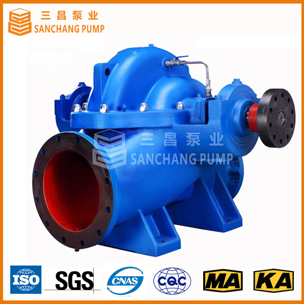 Horizontal Split Case Double Suction Water Drainage Centrifugal Pump