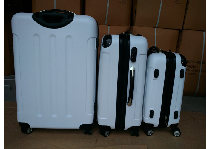 4 Airplane Wheel Carry on ABS Trolley Luggage with Expandable Zippers