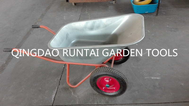 Double Pneumatic Wheels Durable Construction Wheelbarrow (Wb6404W)