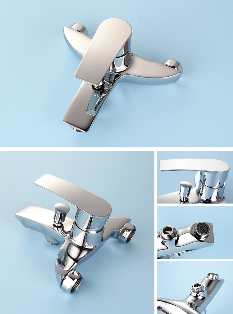 Modern Brass Chrome Bathroom Bath Sink Faucet From Wide