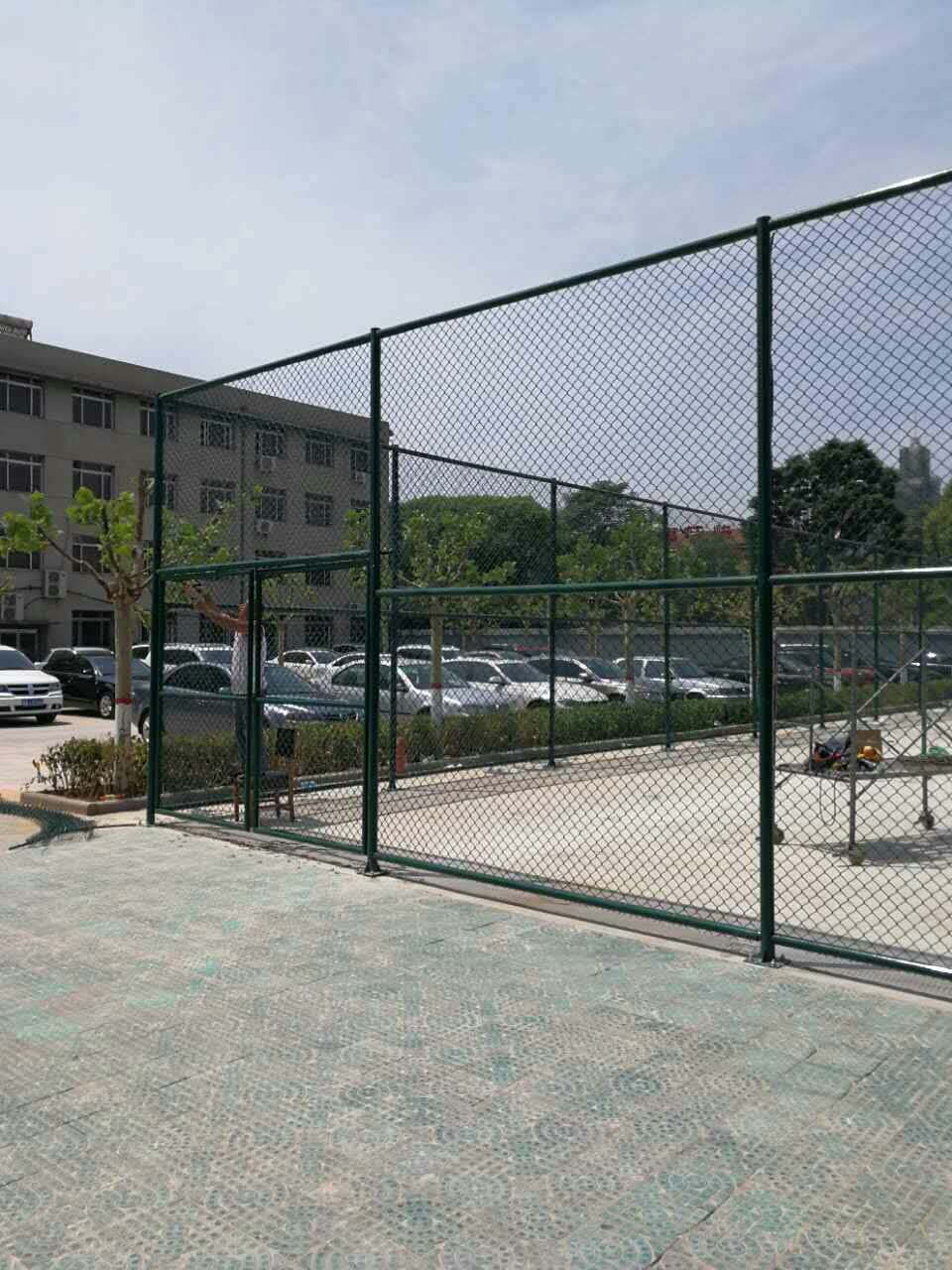 Sports Fields Barrier PVC Coated Chain Link Fence