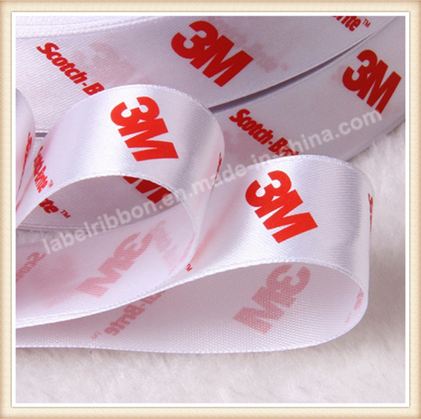 Satin Ribbon Polyester Ribbon with Printed Logo