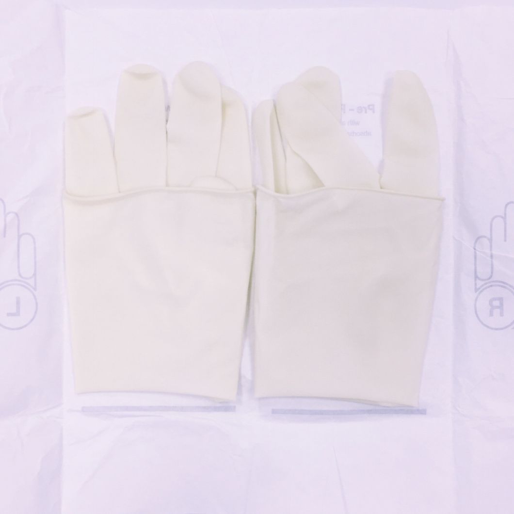 Disposable Medical Use Sterile Latex Surgical Gloves Powder