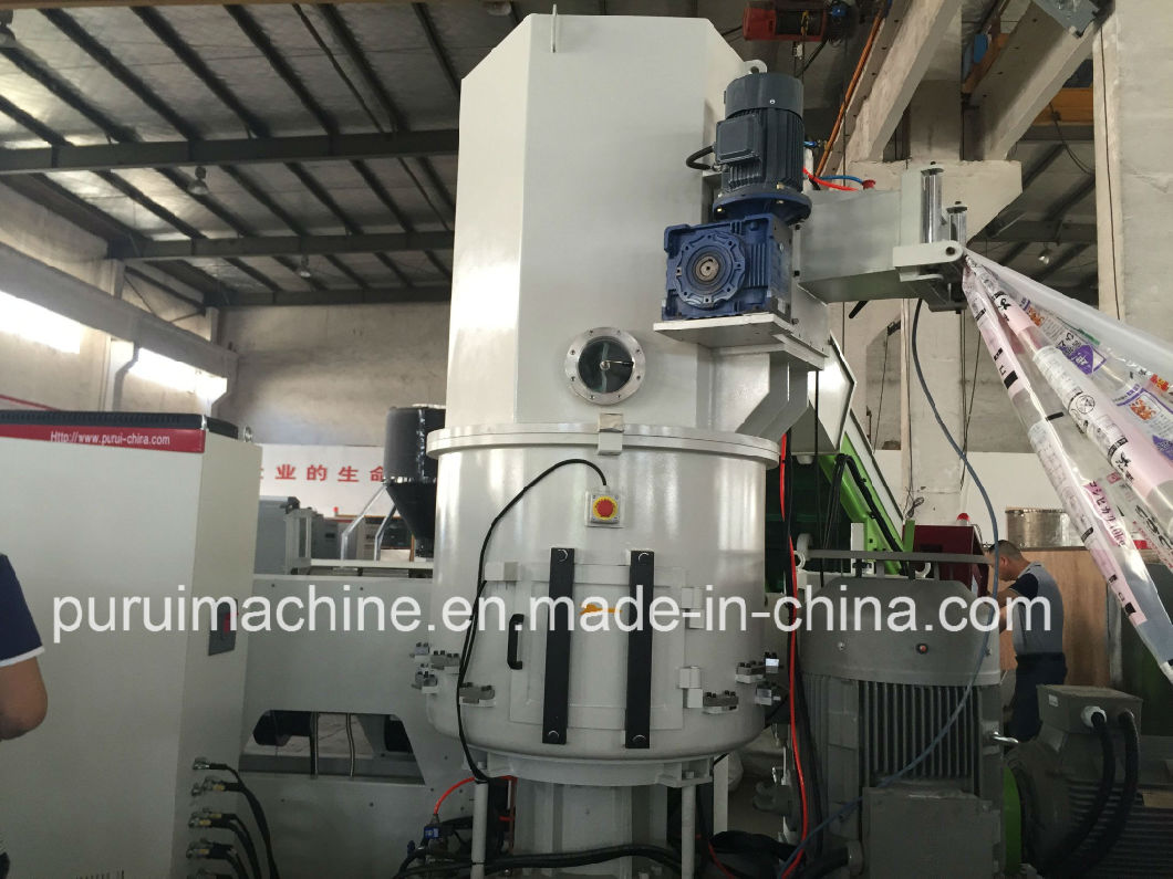 Die Cutting Extruder Plastic Granulating Machine with PLC Touch Screen