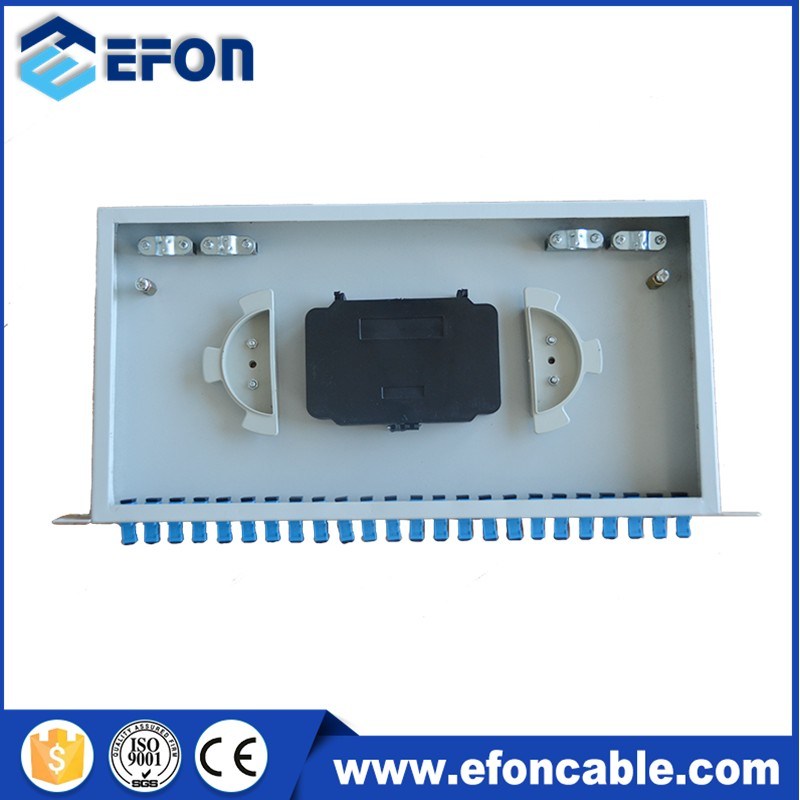 Fiber Optic Equipment Rack Mount Splice and Termination Patch Panel