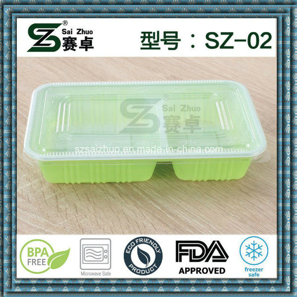 2compartment Food Use and Plastic Material Lunch Box