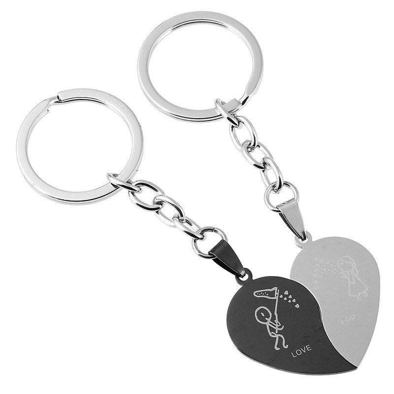 Factory Supply Couple Keychains for Lovers