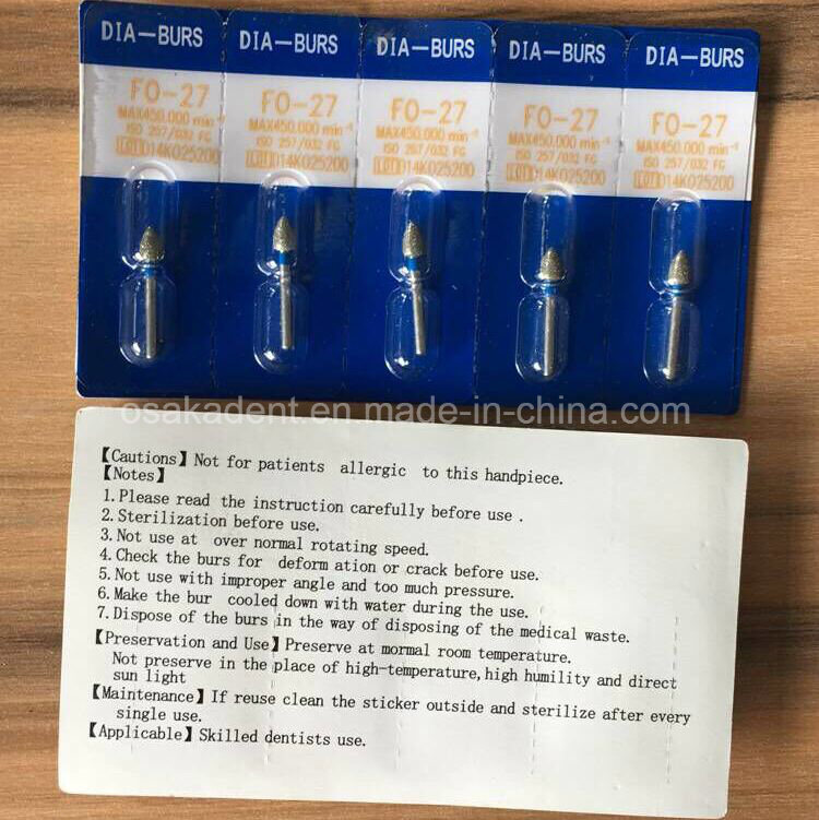 Neutral Packing Dental Diamond Burs with Good Quality