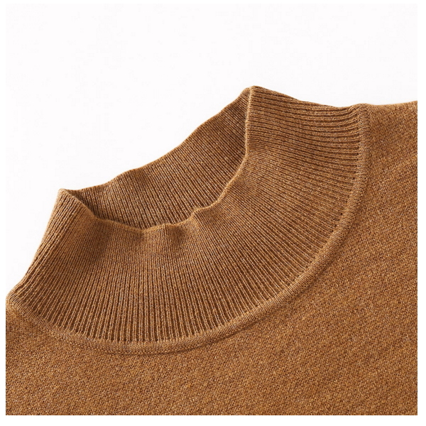 Warm Half Turtleneck Slim Women Knitting Render Unlined Sweater