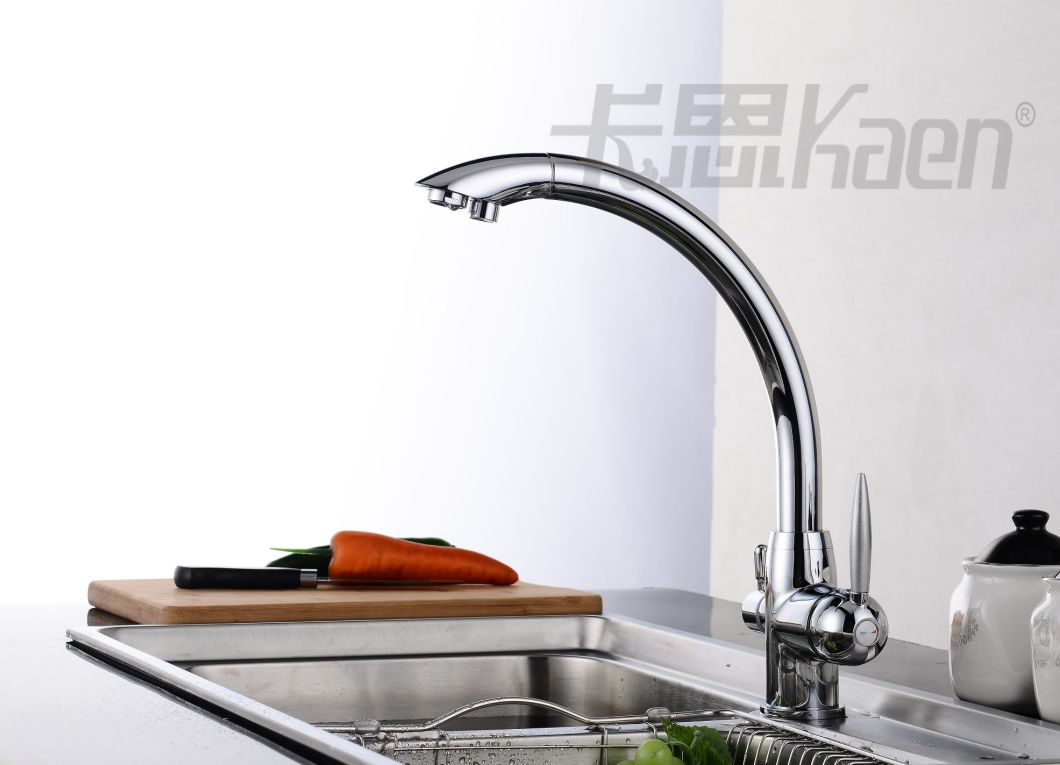 New Style Chrome Plated 3 Ways RO Kitchen Faucet