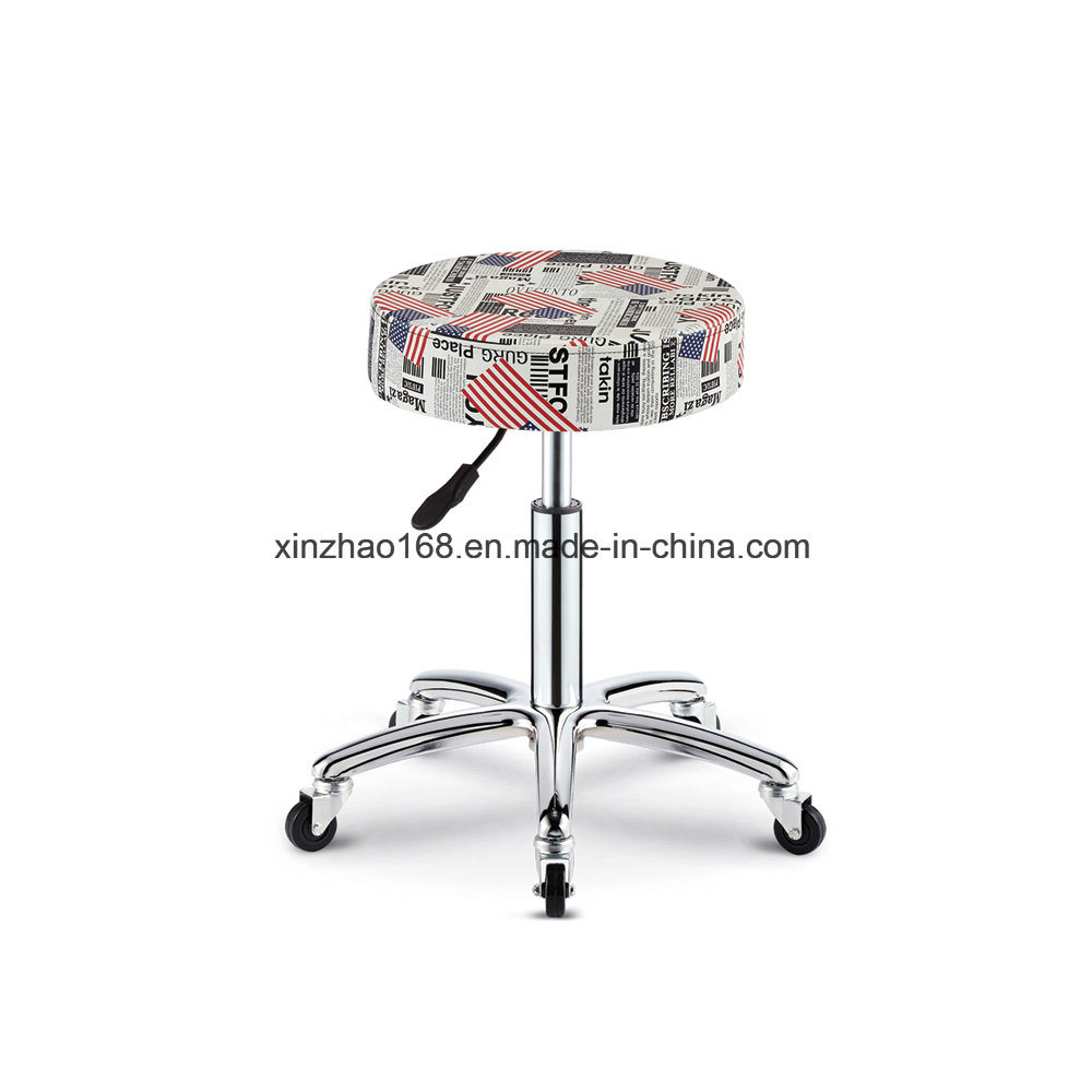 Rose Gold Stainless Steel White PU High Bar Chairs