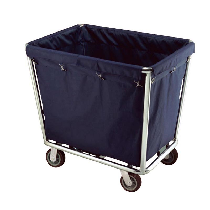 Stainless Steel Tubular Frame Hospital and Hotel Linen Trolley