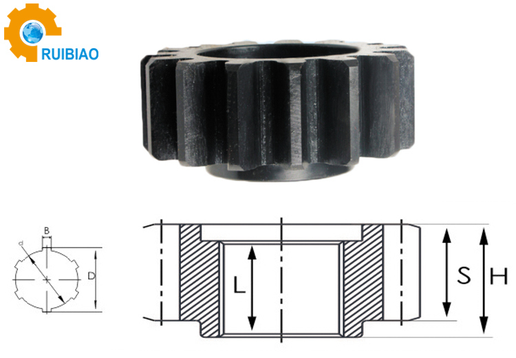 C45 Transmission Gear Pinion Transmission Rack and Pinion