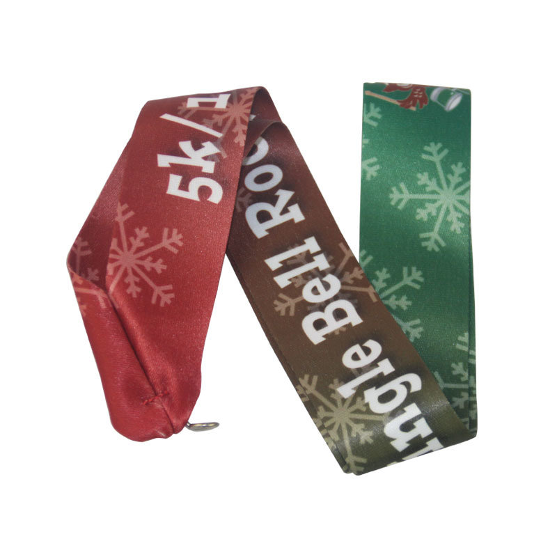 Wholesale Double Face Polyester Custom Medal Ribbon