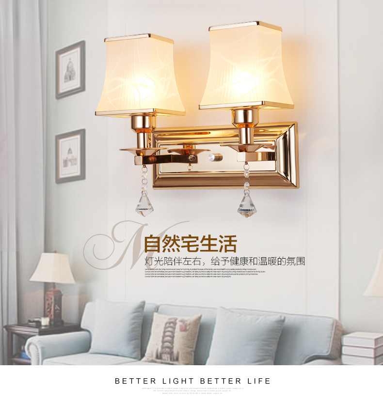 Hot Selling Modern Indoor Metal LED Wall Lamp E27 Wall Light