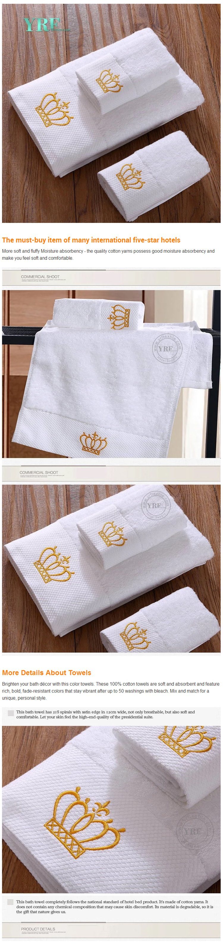 Wholesale Ultra Soft Cut Pile White Cotton Hand Towel