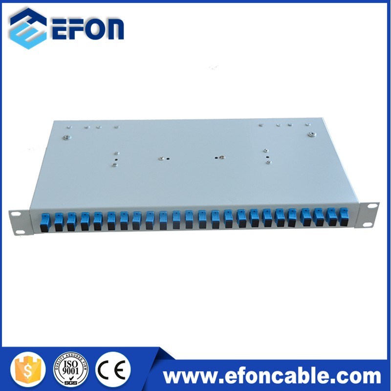 Fiber Optic Equipment Rack Mount Splice and Termination Patch Panel