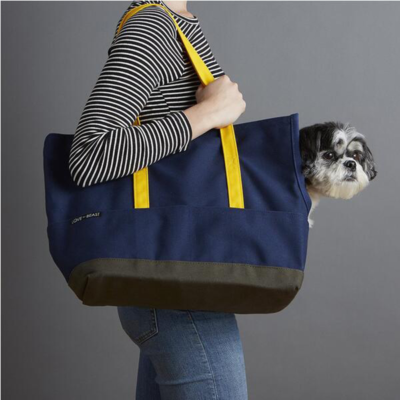 Tote Bag Design Cotton Denim Sling Pet Carrier Dog Bag