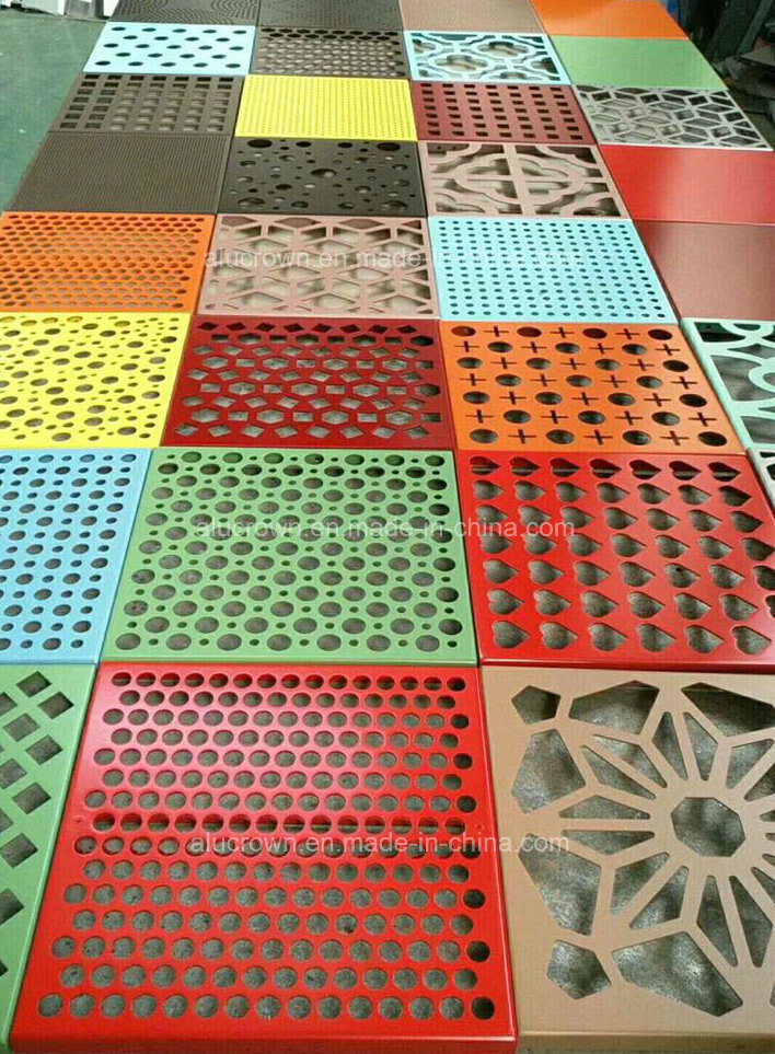 High Quality CNC Cutting Aluminum Perforated Panel for Exterior Using